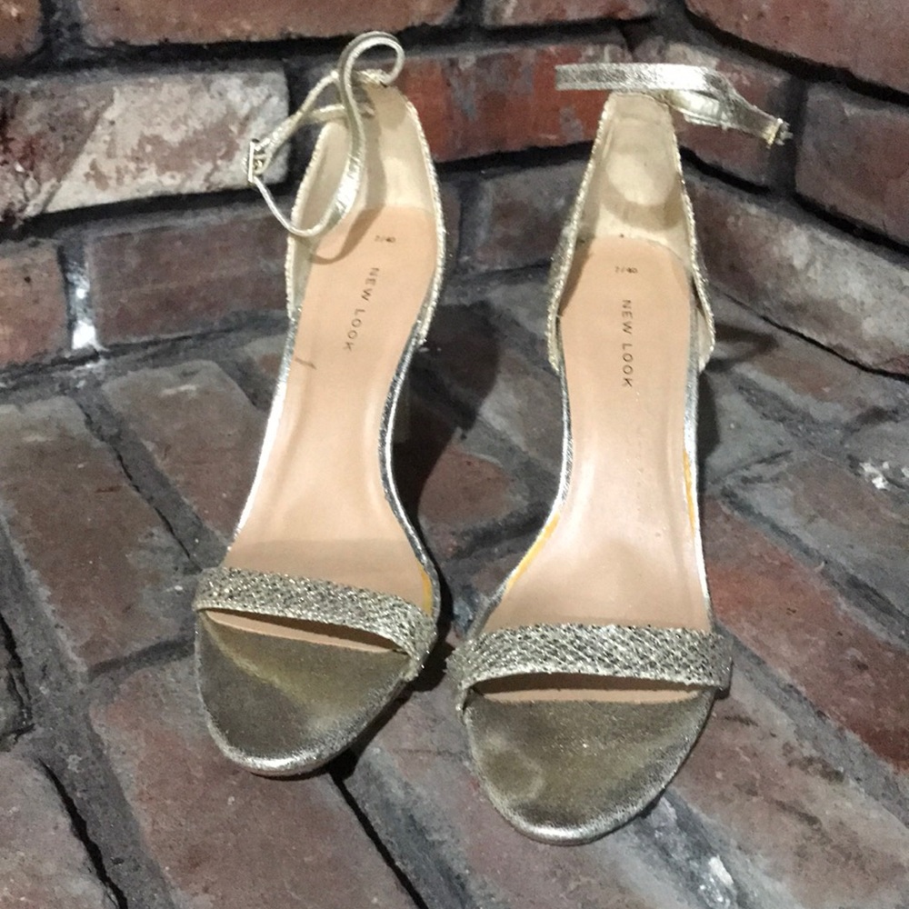 New Look gold heels